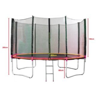 CAMA ELÁSTICA + RED, 400CMS DIÁMETRO, ROSA - AT400PINK